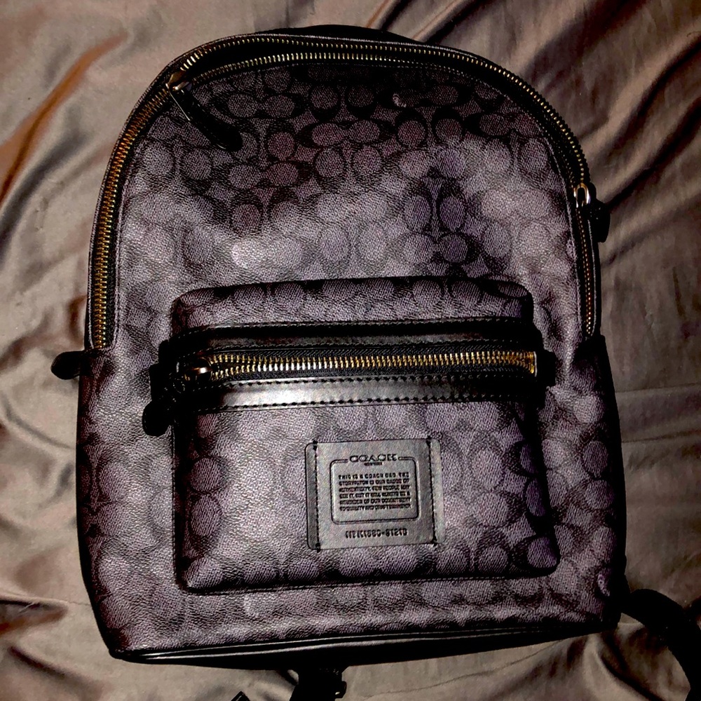 Coach Original Canvas All-Over Logo Backpack